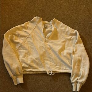 Urban outfitters cropped quarter zip